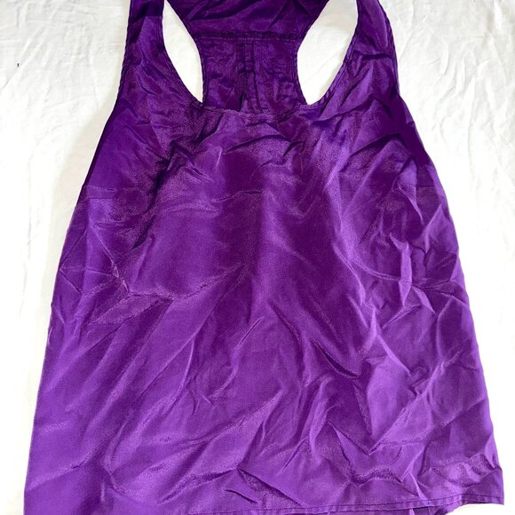 APT.9 Purple Racerback Sleeveless Blouse Tank Top Pleated Back Women’s XL-A349 - Picture 3 of 5
